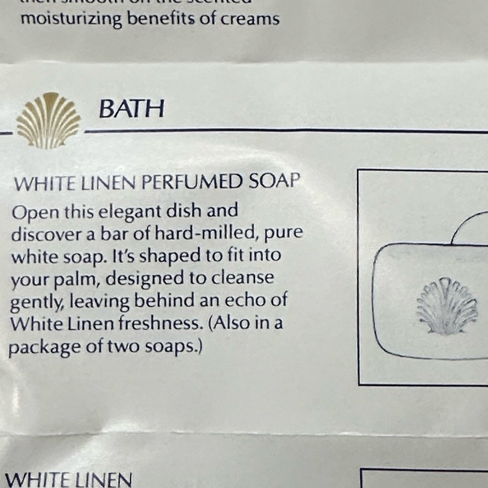 Estee Lauder White Linen Perfumed Soap and Decorative Soapdish - Picture 7 of 7